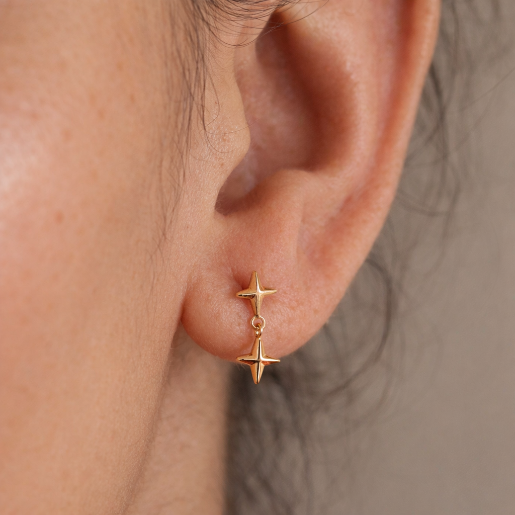 Star Drop Stud-Anushka Jain Jewellery