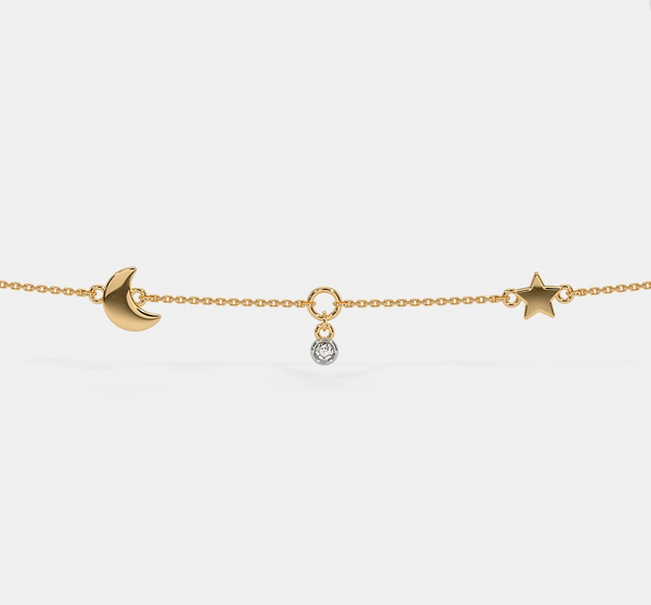 Star Moon Anklet-Anushka Jain Jewellery