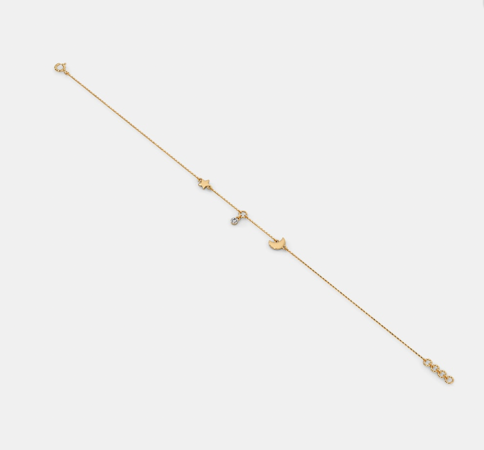 Star Moon Anklet-Anushka Jain Jewellery