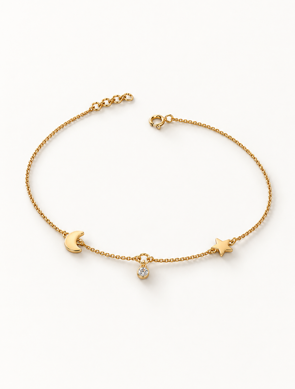 Star Moon Anklet