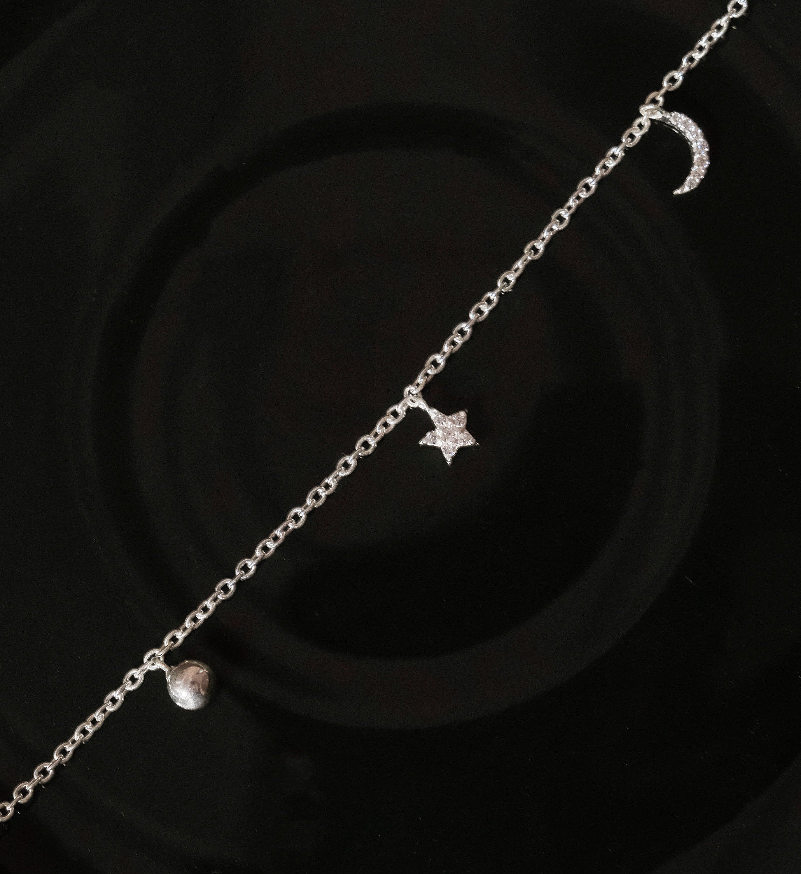 Star Moon Sun Bracelet | 925 Sterling Silver Bracelet | AJJ