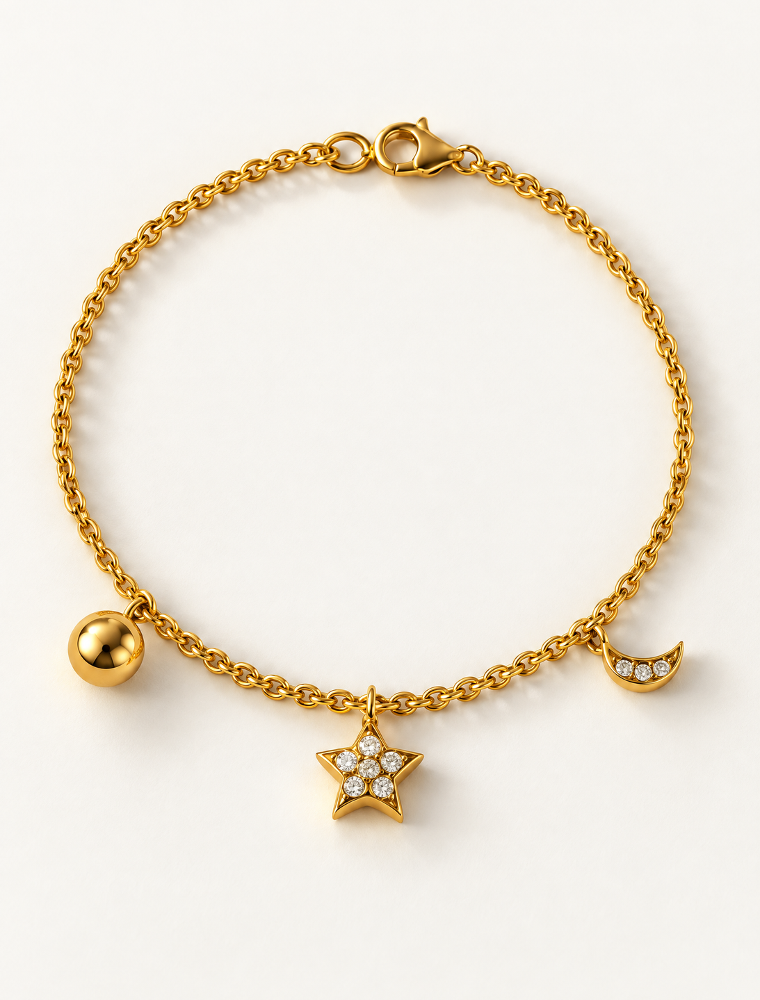 Star Moon Sun Bracelet