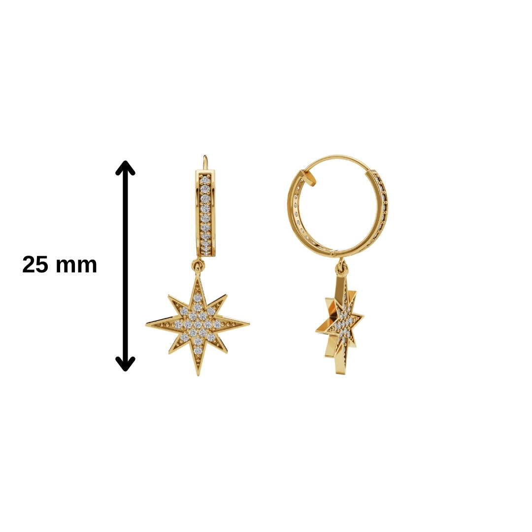 Starburst Huggies-Huggie-Anushka Jain Jewellery