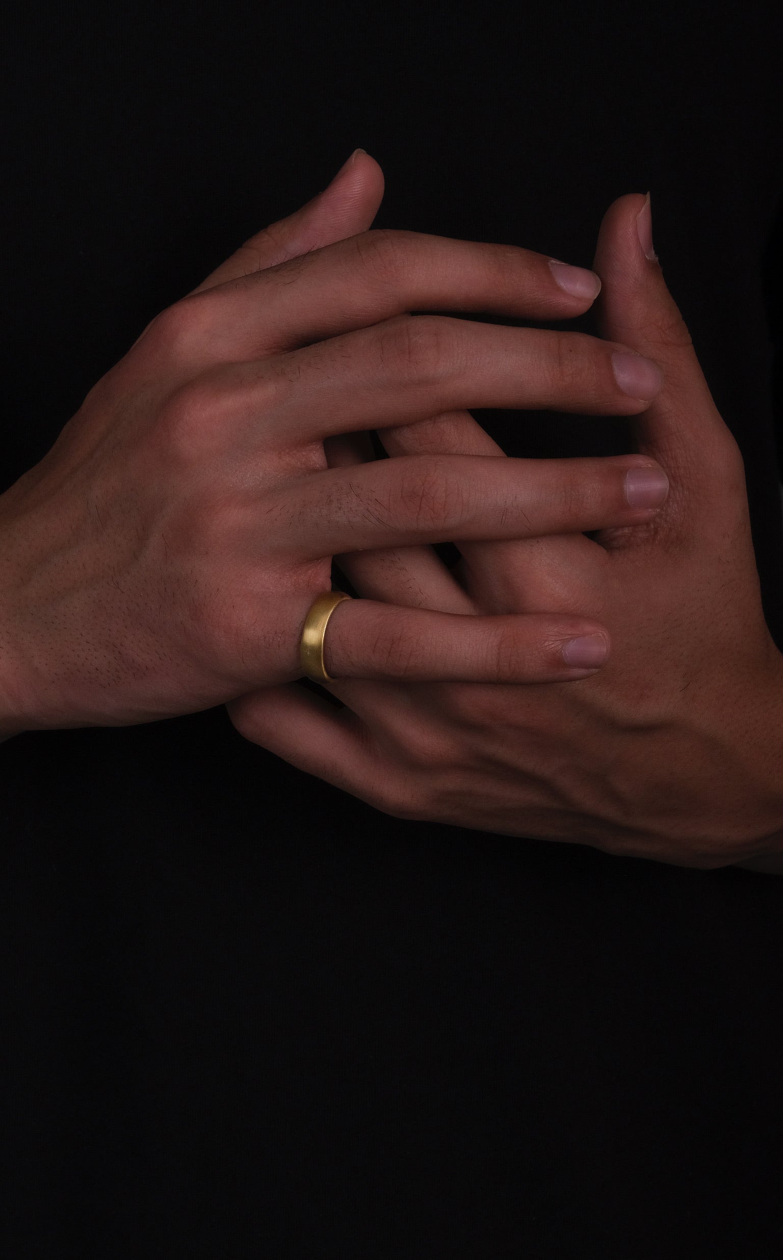 Statement 6mm matte ring in silver, modern fine jewellery