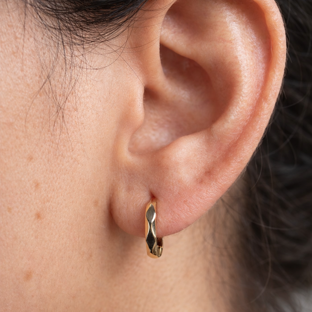 Structured Small Hoops-Anushka Jain Jewellery