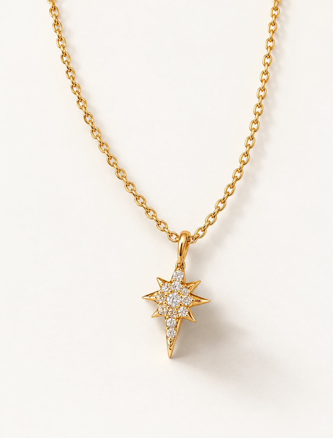 Studded North Star Necklace