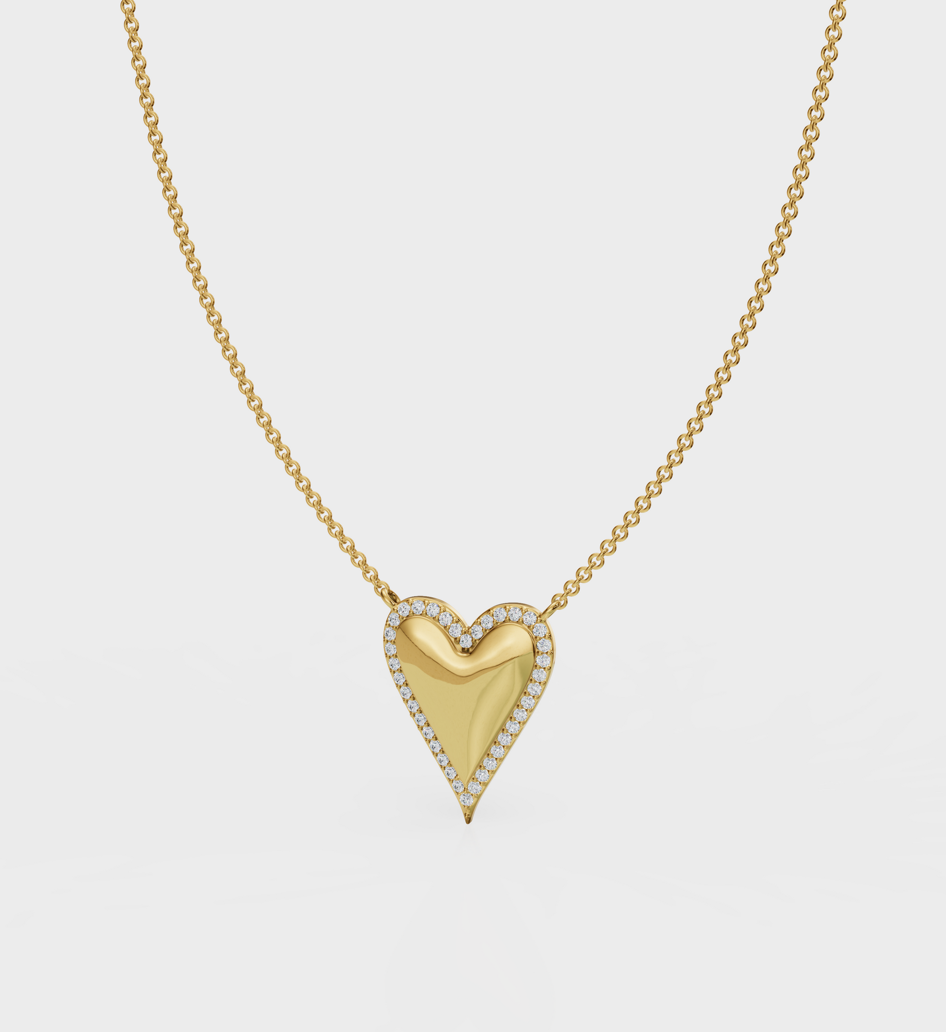 Studded Heart Necklace