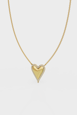 Studded Heart Necklace