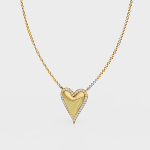 Studded Heart Necklace