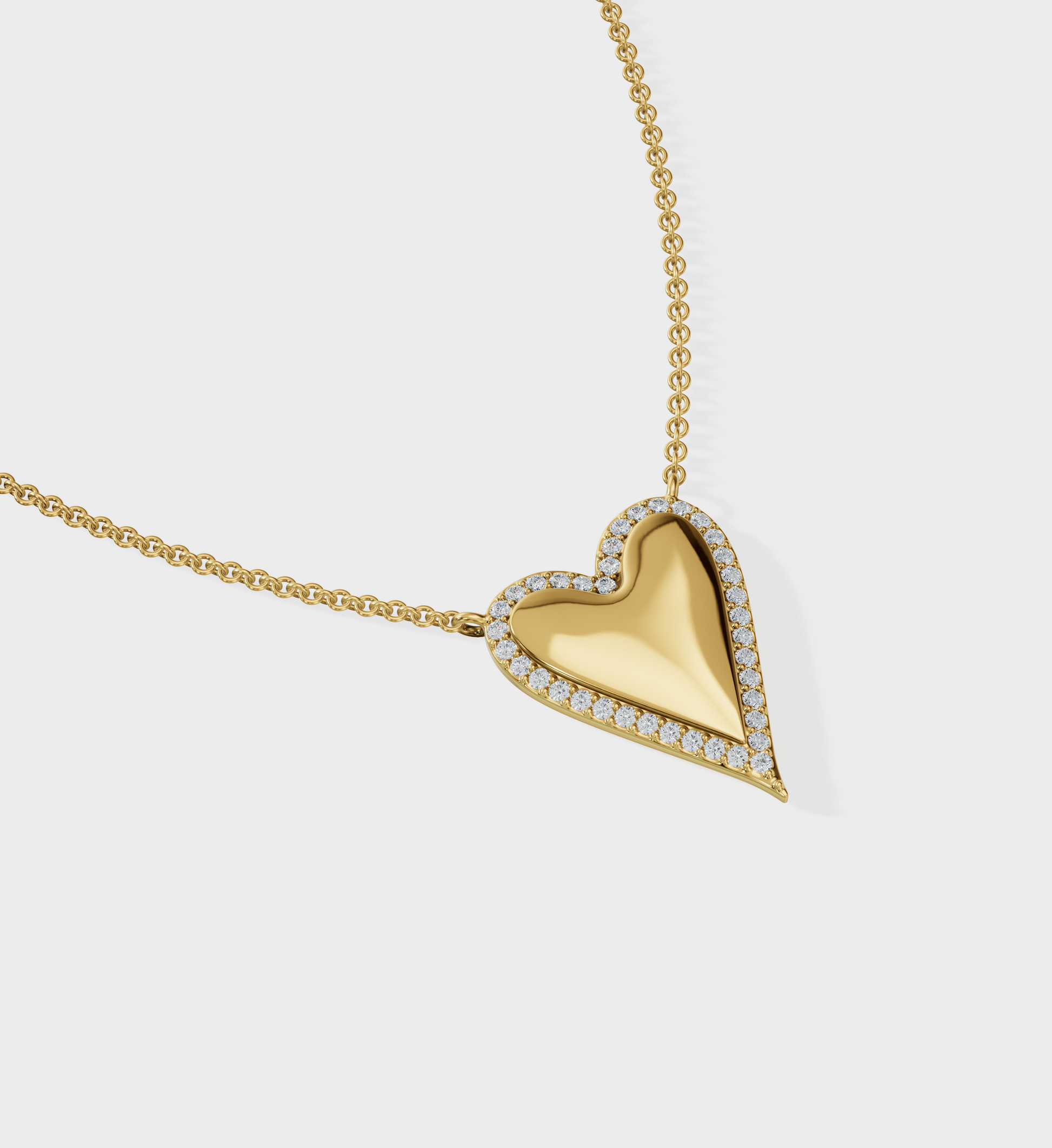 Studded Heart Necklace