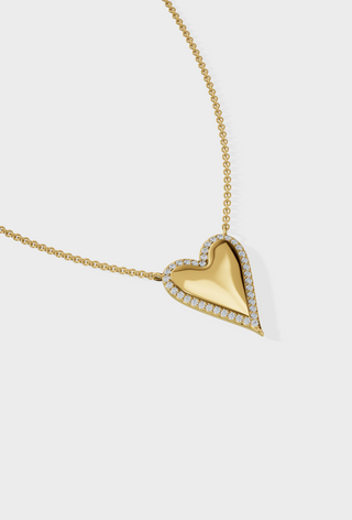 Studded Heart Necklace