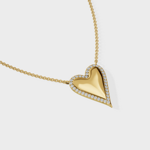 Studded Heart Necklace