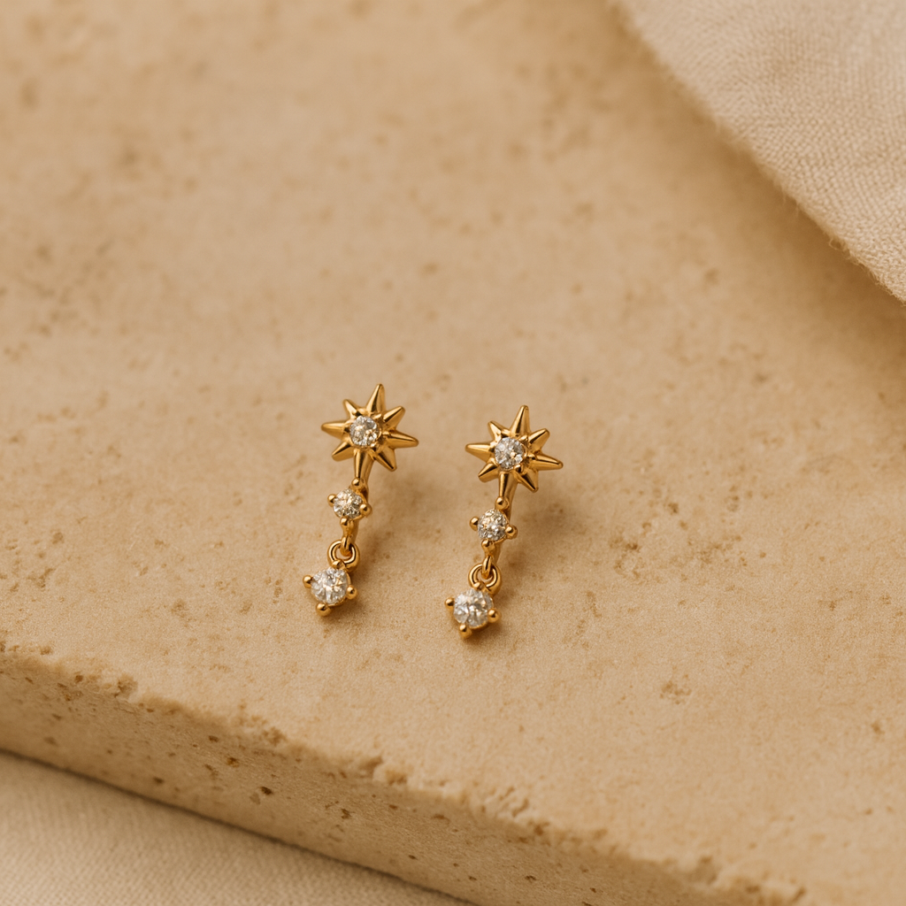 Sun Drop Diamond Stud-Anushka Jain Jewellery