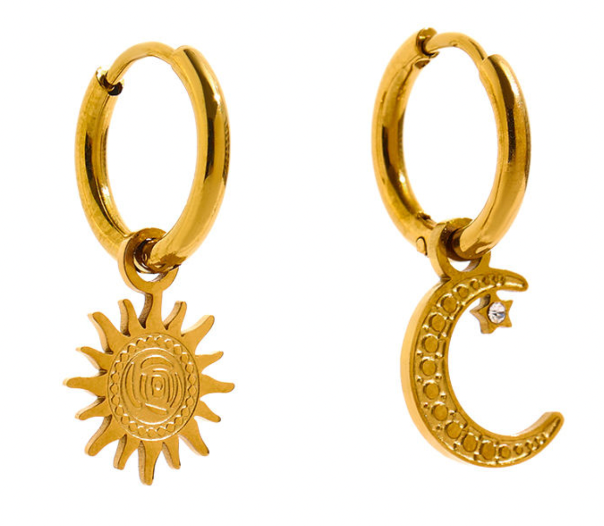 Sun Moon Huggies-Anushka Jain Jewellery