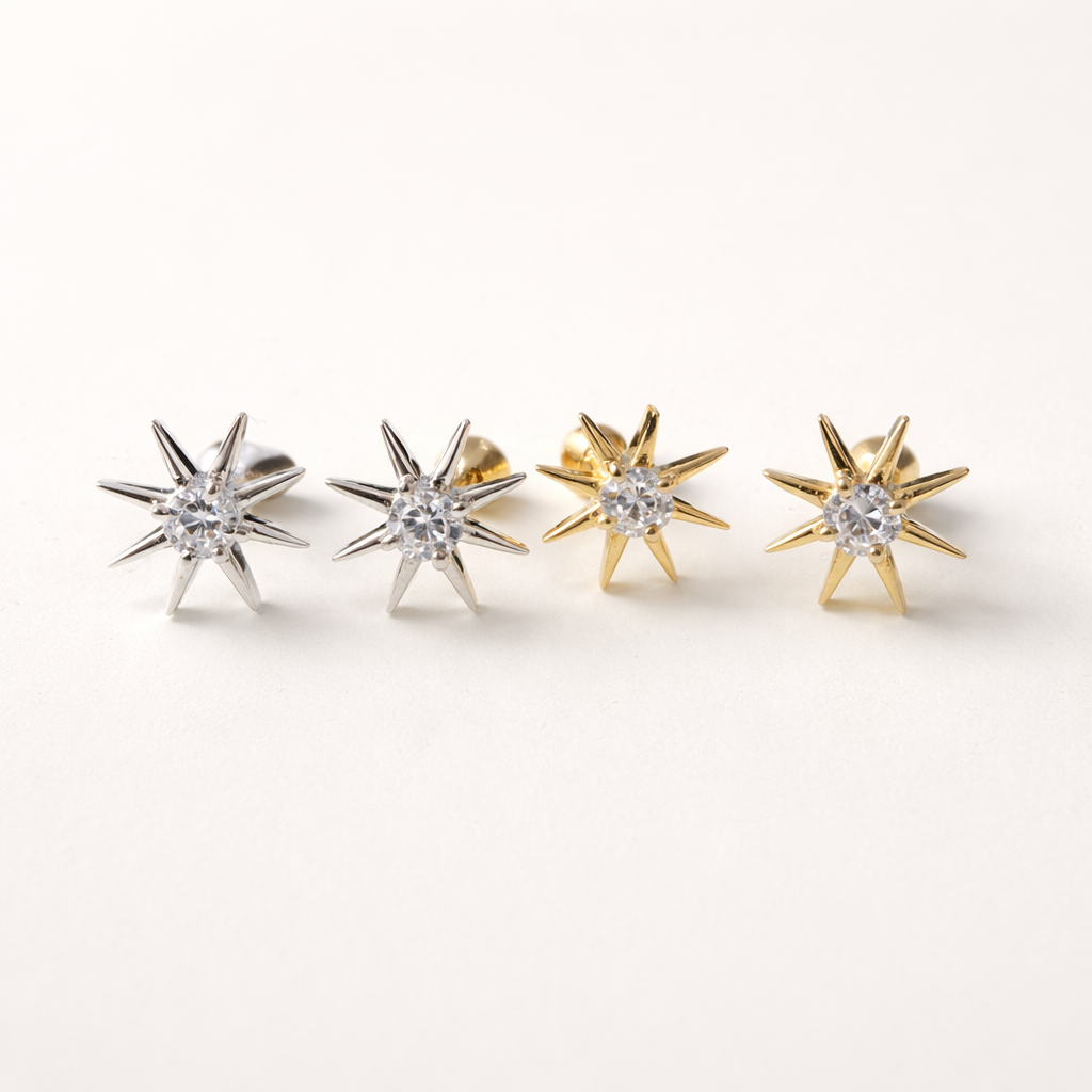 Sun Spike Studs-Anushka Jain Jewellery