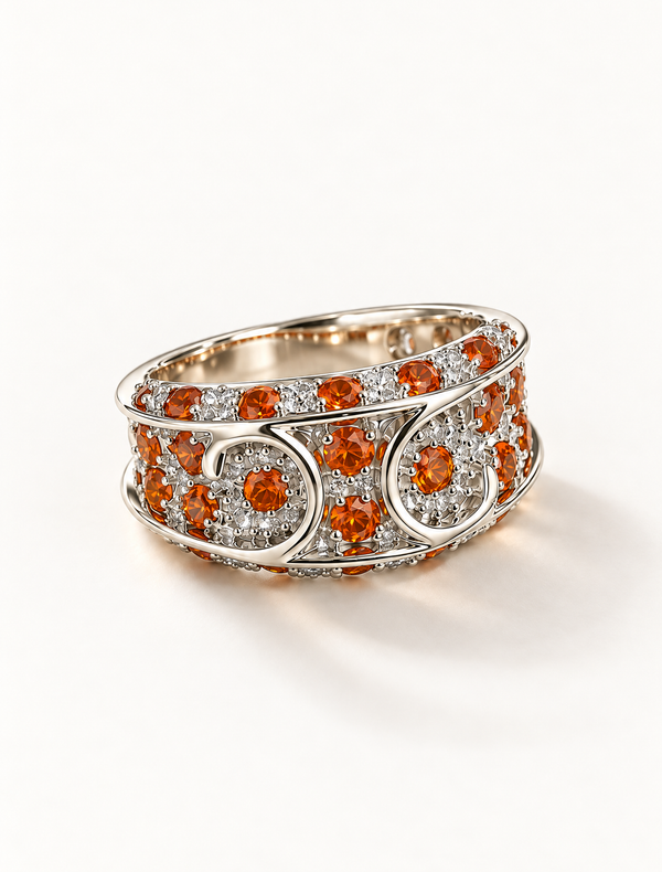 Sunburst Eternity Ring
