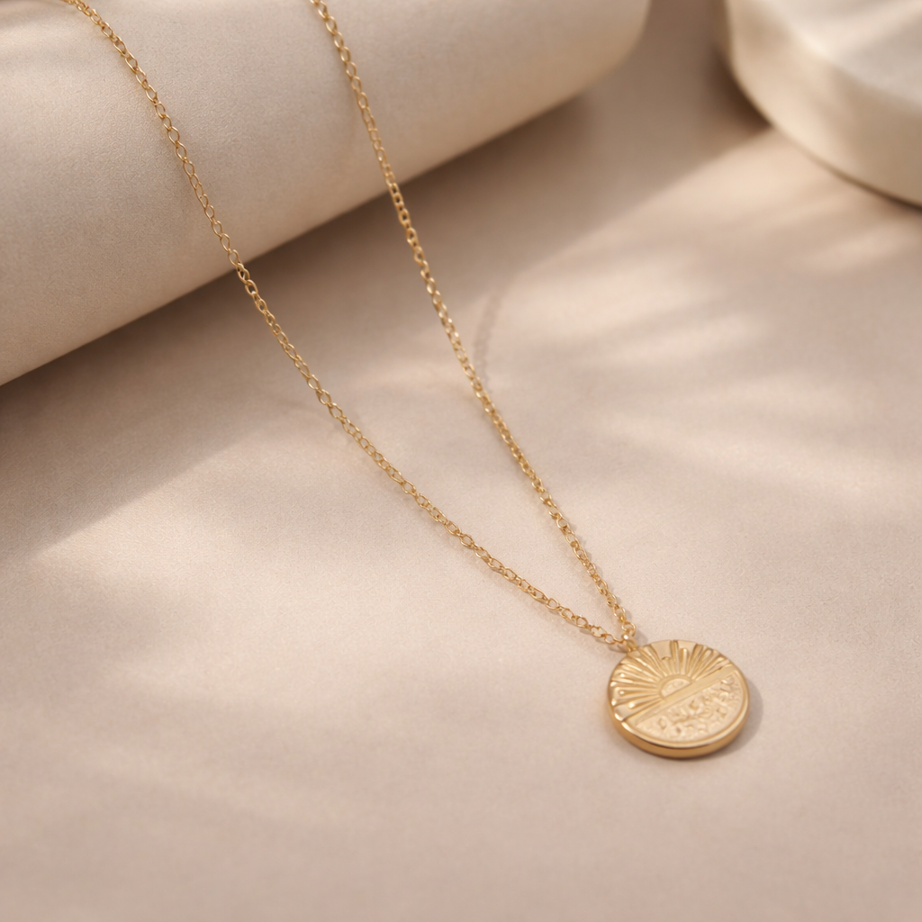 Sunraise Coin Necklace-Anushka Jain Jewellery