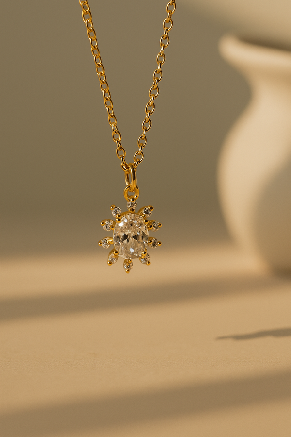 Sunshine Diamond Necklace-Anushka Jain Jewellery