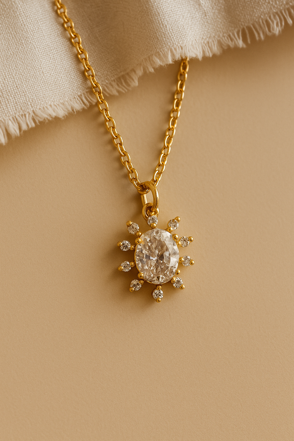 Sunshine Diamond Necklace-Anushka Jain Jewellery