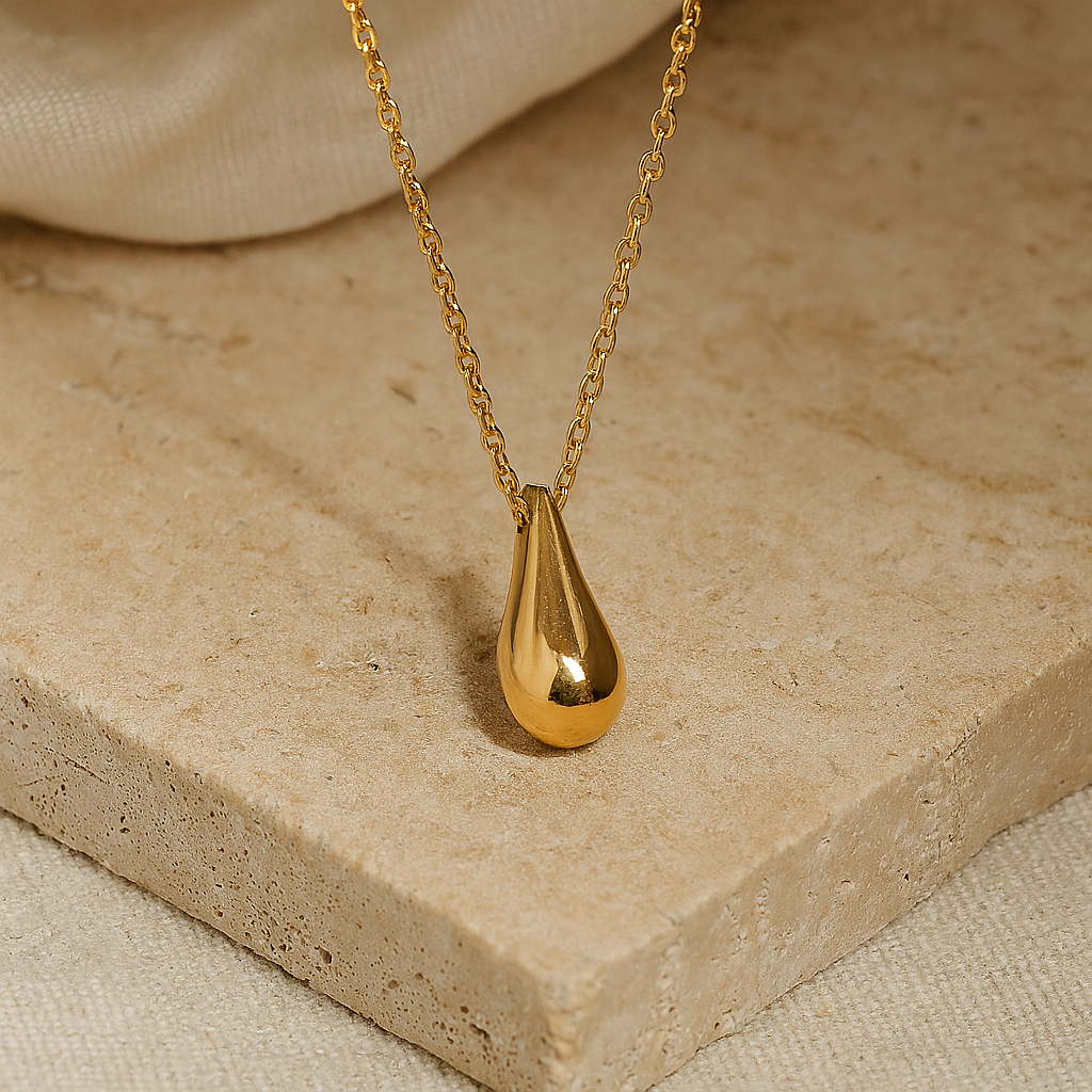Tear Drop Necklace-Pendants-Anushka Jain Jewellery