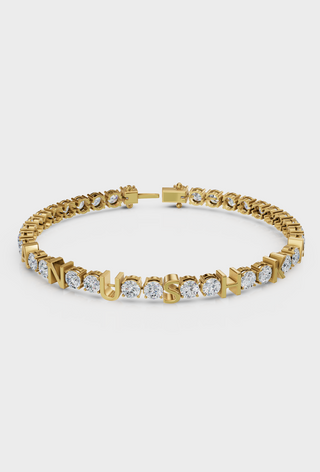 Name Diamond Tennis Bracelet