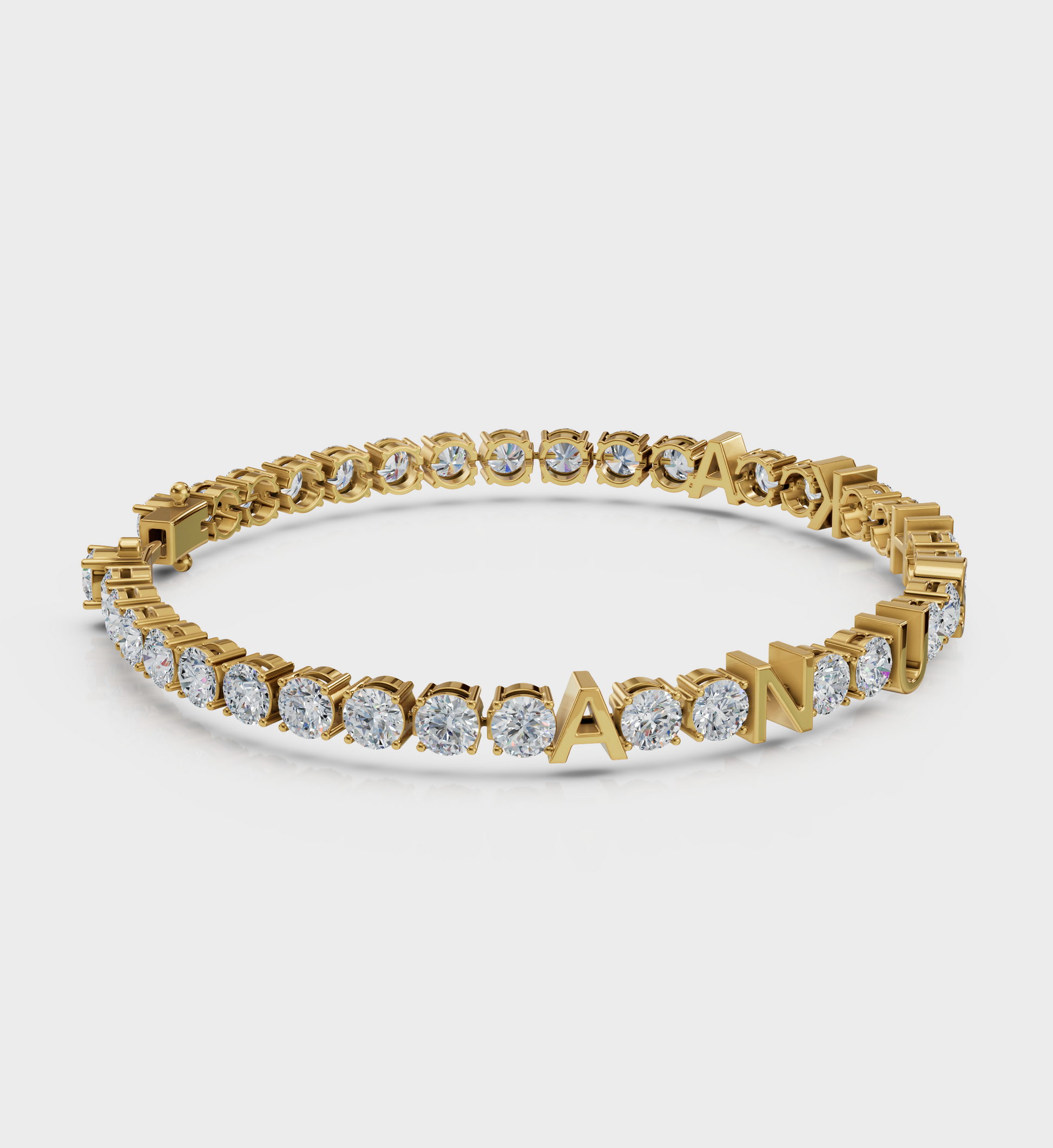 Name Diamond Tennis Bracelet