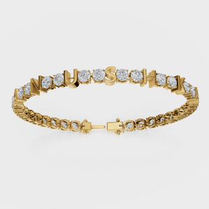 Name Diamond Tennis Bracelet