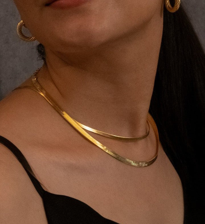 Thin Snake Chain-Chains-Gold Vermeil-Anushka Jain Jewellery