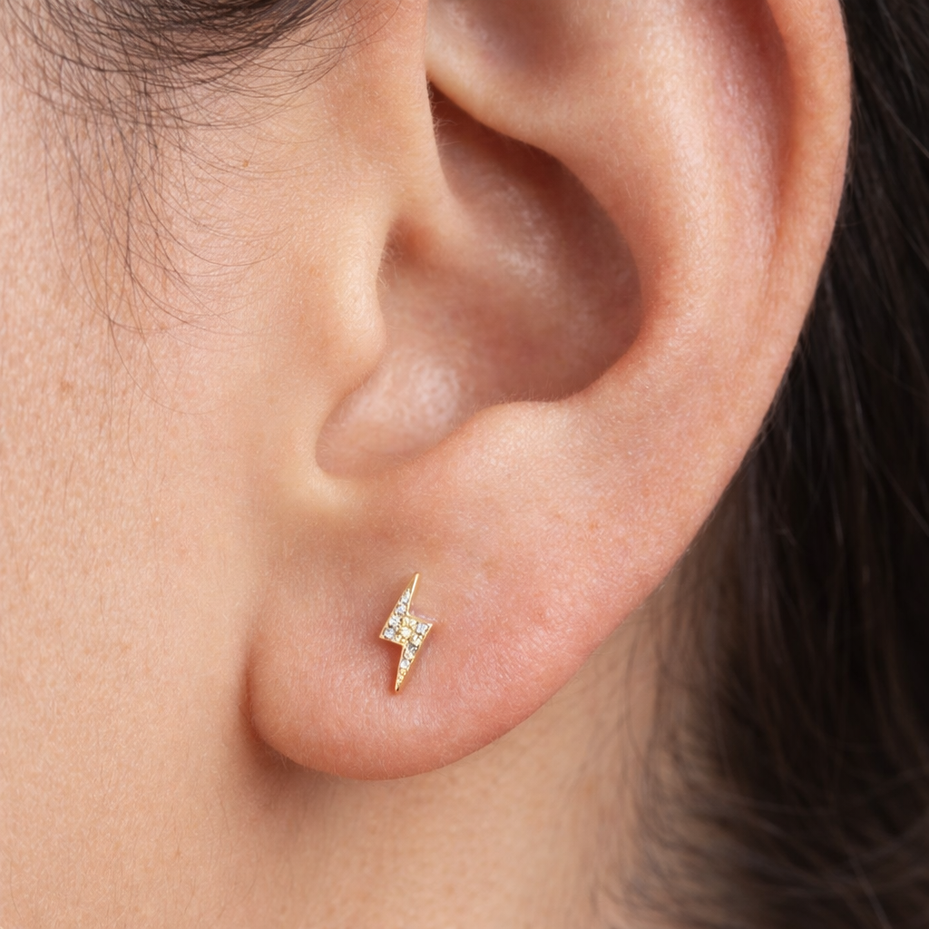 Thunder Diamond Studs-Anushka Jain Jewellery