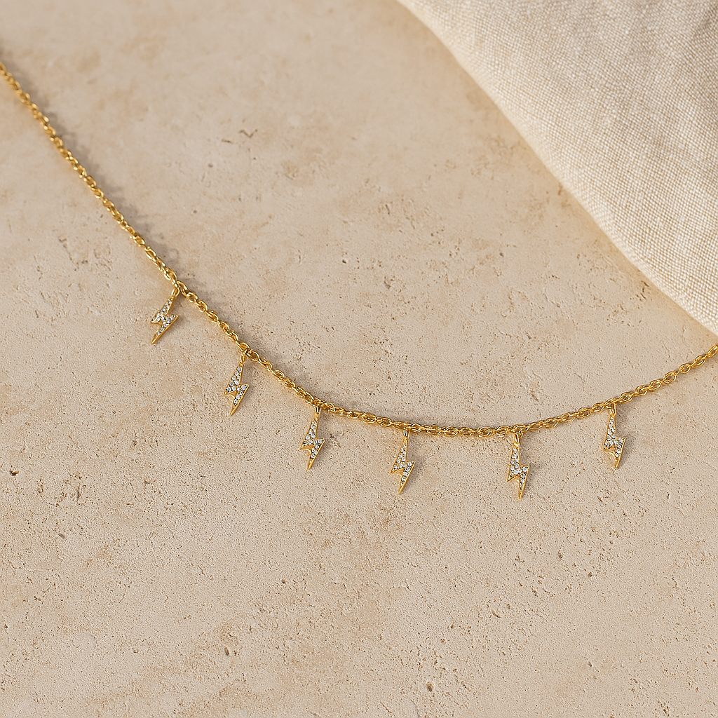 Thunder Stroke Necklace-Pendants-Anushka Jain Jewellery