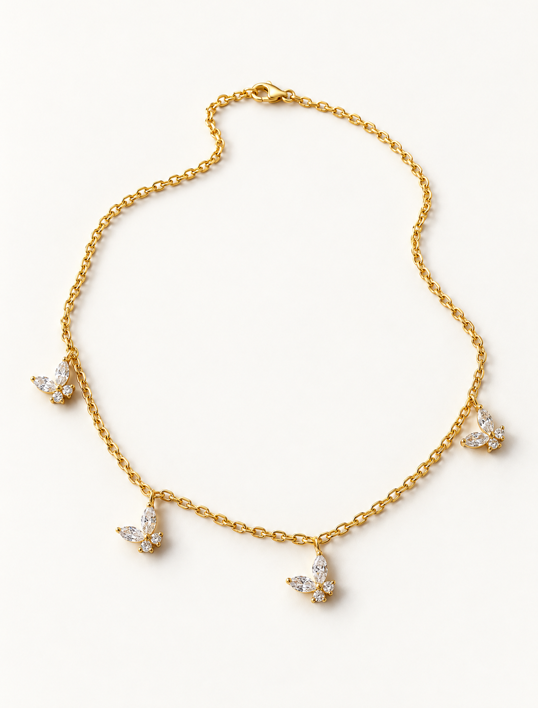 Tilted Butterfly Necklace