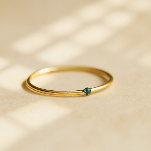 Tiny Birthstone Ring-Anushka Jain Jewellery