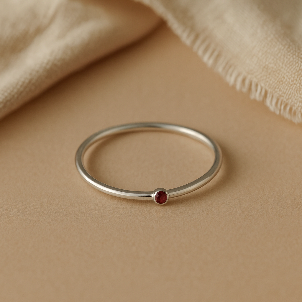 Tiny Birthstone Ring-Anushka Jain Jewellery