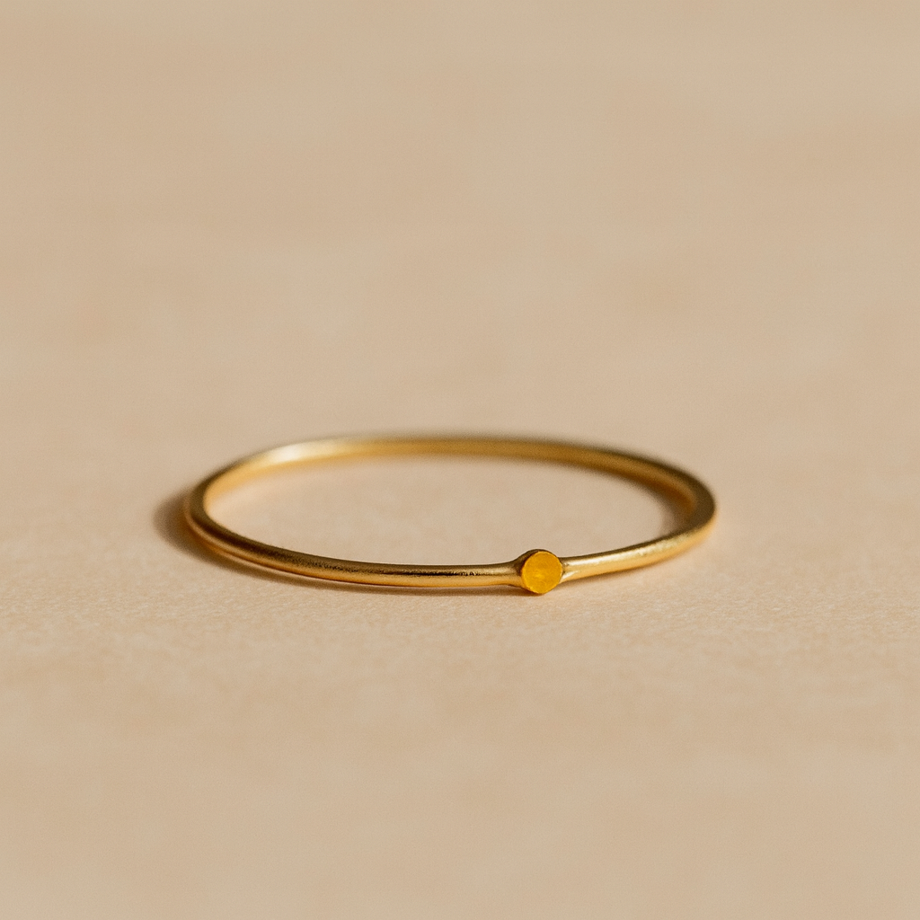 Tiny Birthstone Ring-Anushka Jain Jewellery