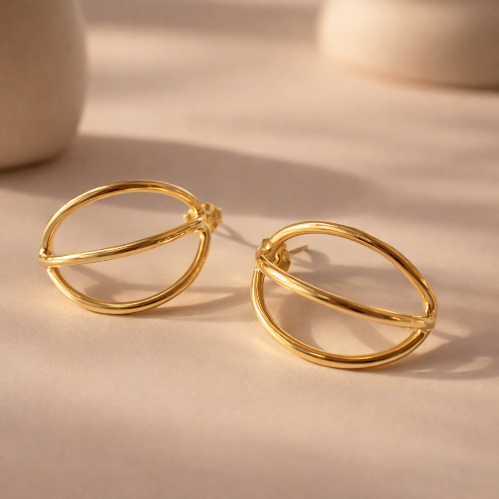 Tri Tube hoops-Anushka Jain Jewellery
