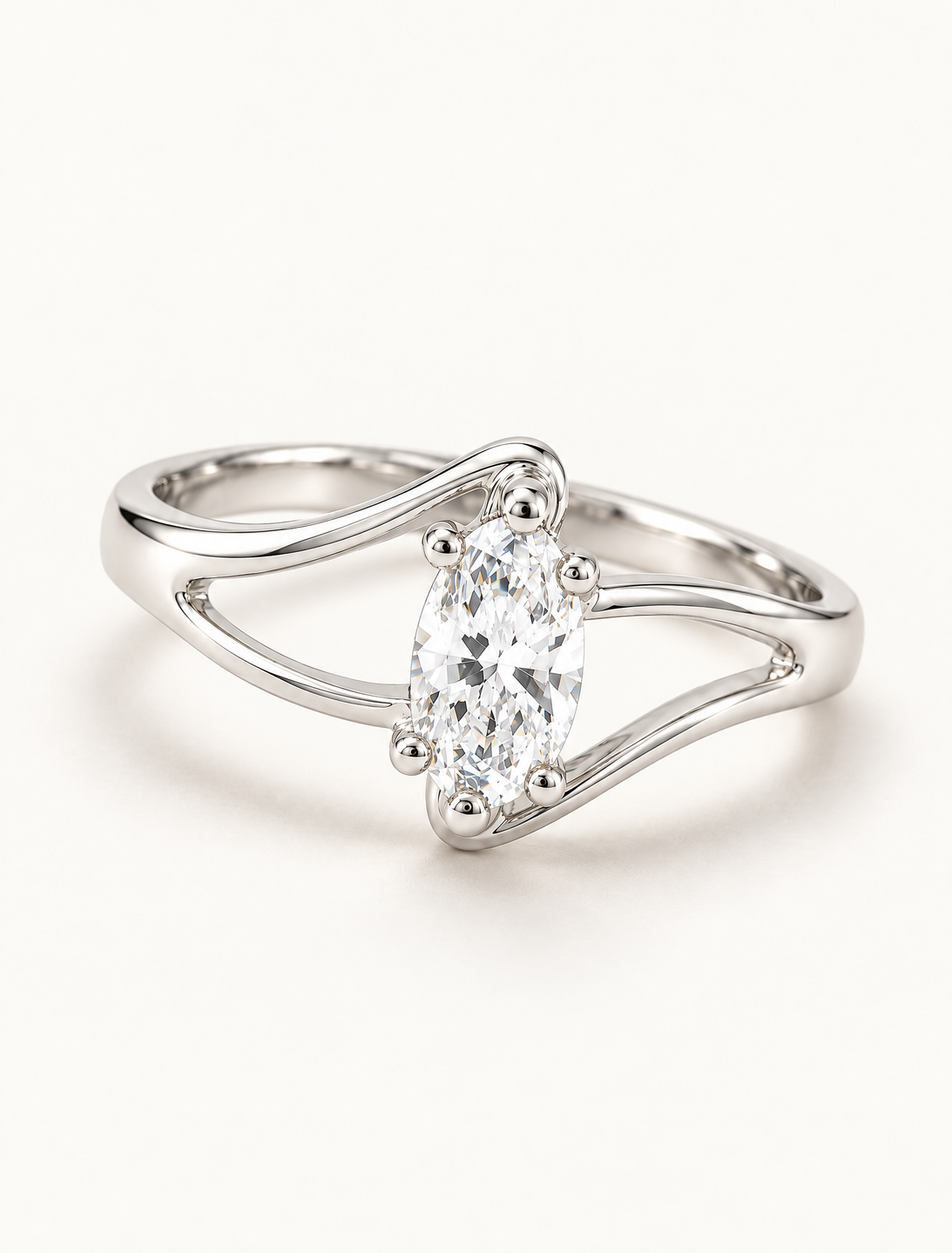 Trinity Solitaire Ring