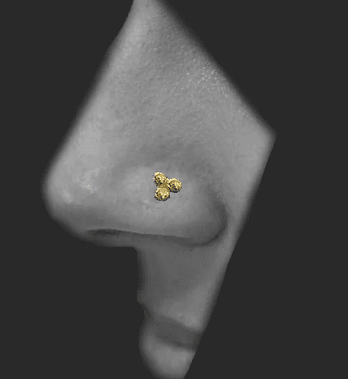 Trio Ball Nose Pin-Nose Rings-Anushka Jain Jewellery