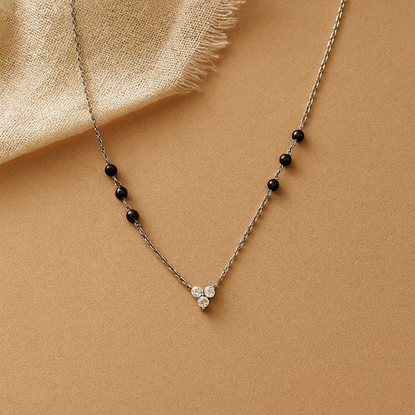 Trio Mangalsutra-Silver-Anushka Jain Jewellery