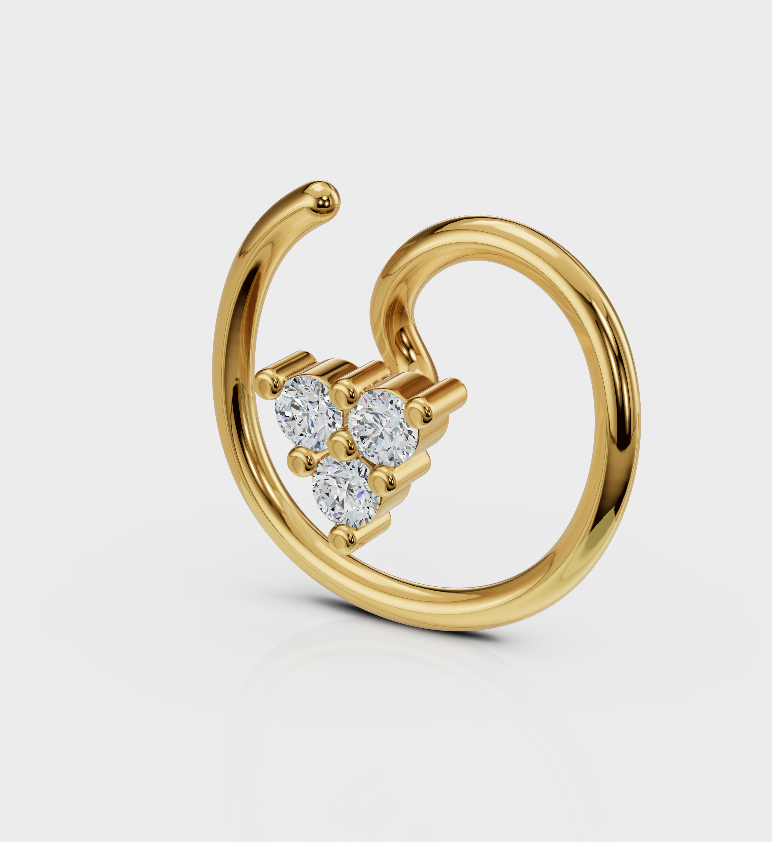 Trio Nose Pin-Nose Rings-Anushka Jain Jewellery