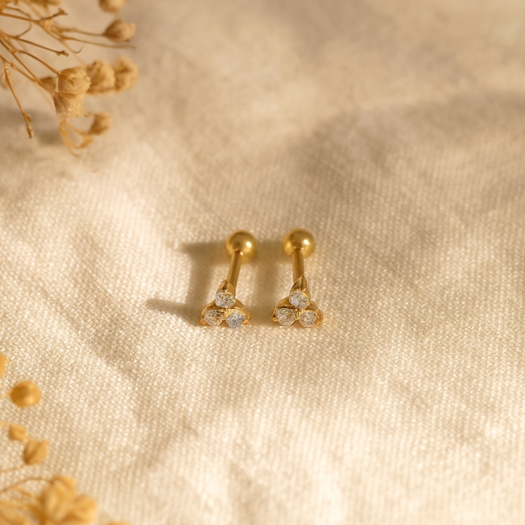 Trio Studs-Studs-Anushka Jain Jewellery