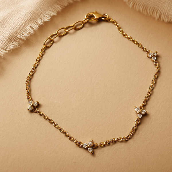 Triple Diamond Trio Bracelet-Anushka Jain Jewellery