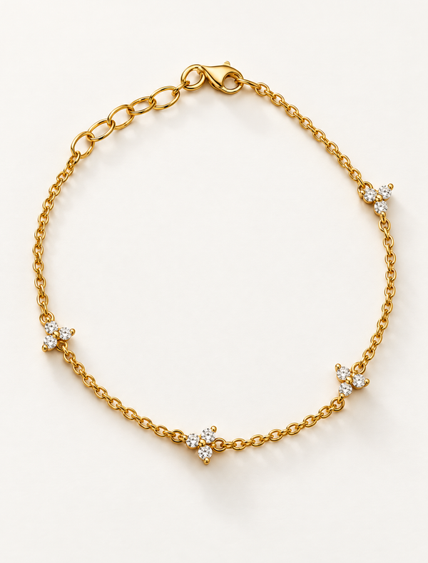 Triple Diamond Trio Bracelet