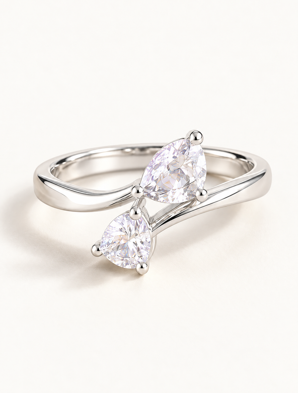 Twin Hearts Toi Et Moi Ring