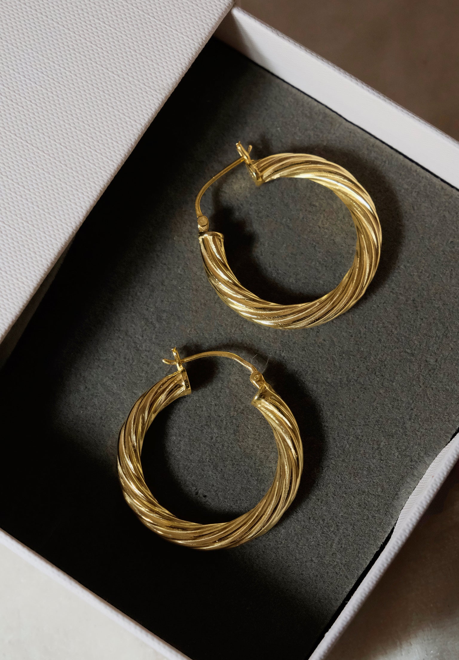 Twisted Hoop Earring-Hoops-Anushka Jain Jewellery