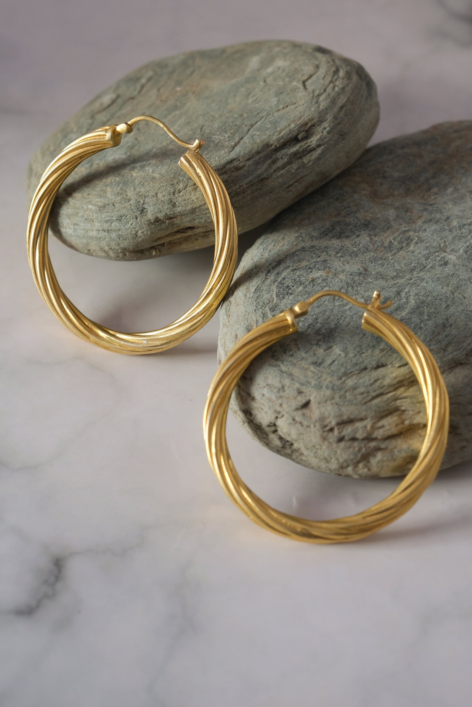 Twisted Hoop Earring-Hoops-Anushka Jain Jewellery