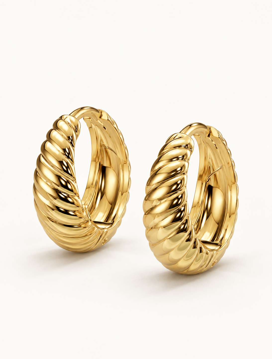 Twisted Huggie Earring