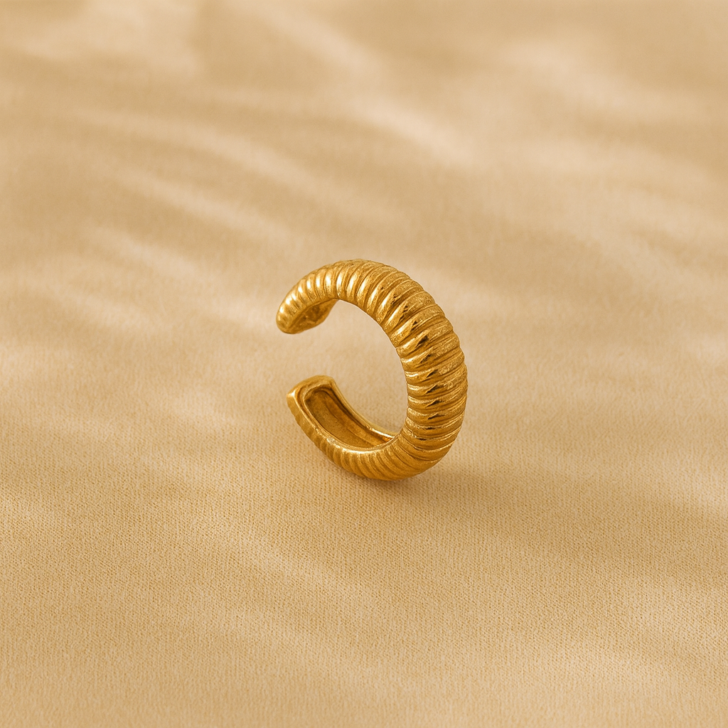 Twisted Rope Ear Cuff-Ear Cuffs-Anushka Jain Jewellery