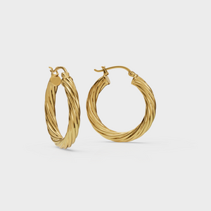 Twisted Hoop Earring