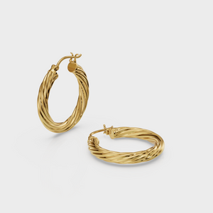 Twisted Hoop Earring