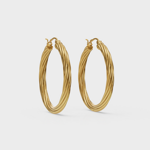 Twisted Hoop Earring